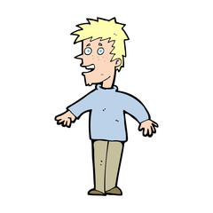 cartoon happy boy