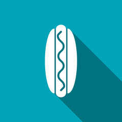 Vector hot dog icon. Food icon. Eps10