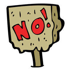 cartoon no sign