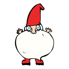 cartoon tiny santa
