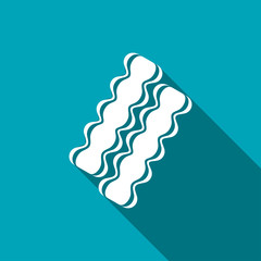 Vector bacon icon. Food icon. Eps10