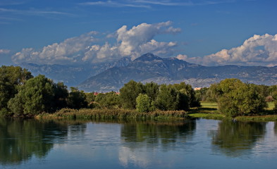 Fototapeta na wymiar Albanian Alps, Shkoder, Albania