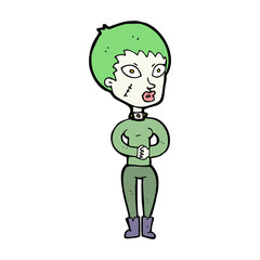 cartoon zombie girl