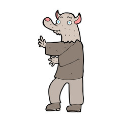cartoon werewolf