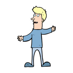 cartoon surprised man