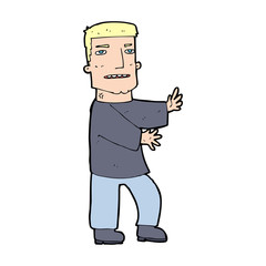 cartoon man gesturing