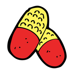cartoon medical pills