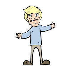 cartoon surprised man