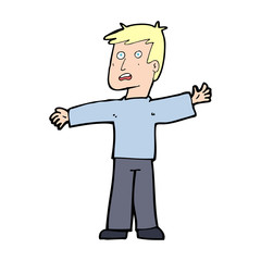 cartoon surprised man