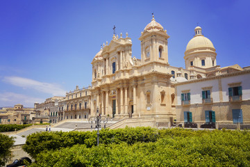 Fototapeta na wymiar cathédrale, ville de Noto, Sicile