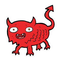 cartoon little demon