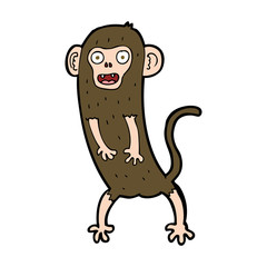 cartoon crazy monkey