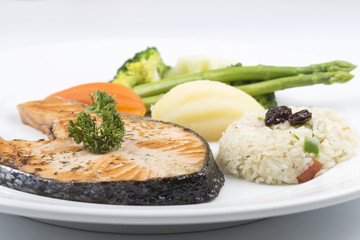 Grilled Salmon steak