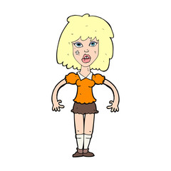 cartoon girl fight