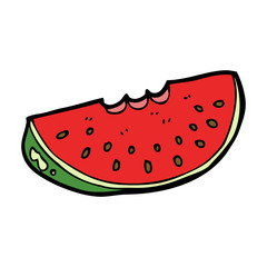 cartoon watermelon slice