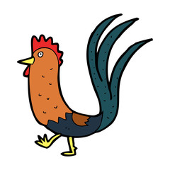 cartoon cockerel