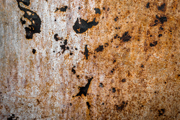 Rust texture with several black spots
