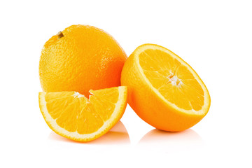 Obraz na płótnie Canvas Orange on a white background