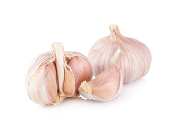 Garlic isolated on white background