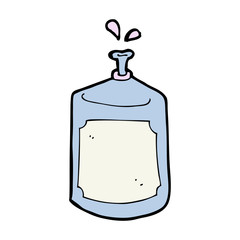 cartoon squirting bottle