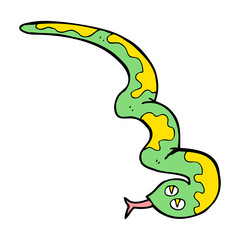 cartoon hissing snake