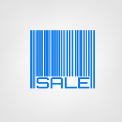 Bar code with sale or discount label