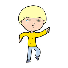 cartoon annoyed man