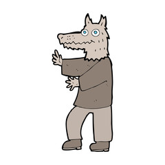 cartoon funny werewolf