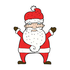 cartoon stressed out santa
