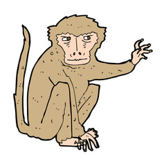 cartoon evil monkey
