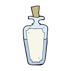 cartoon potion bottle