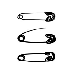 Safety pin isolated for your design