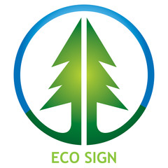 Obraz premium Ecological sign