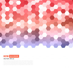 Vector abstract color 3d hexagonal. 