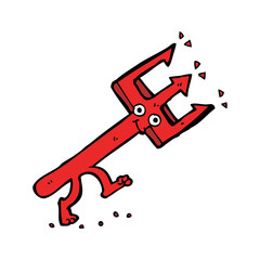 cartoon devil fork