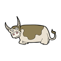 cartoon bull