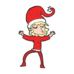 santa's helper cartoon