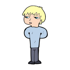 cartoon antisocial boy