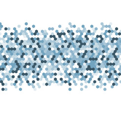 Honeycomb blue pattern.