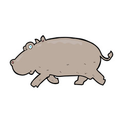 cartoon hippopotamus