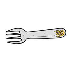 cartoon fork