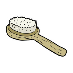 cartoon old brush