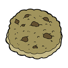chocolate chip cookie cartoon
