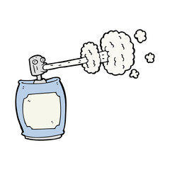 cartoon spray can