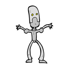 cartoon funny robot