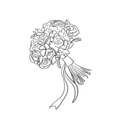 doodle bridal bouquet