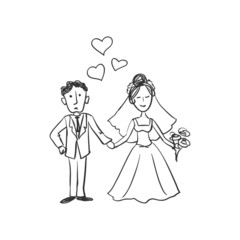 doodle newlyweds