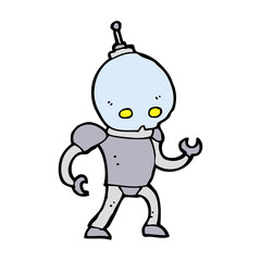 cartoon alien robot