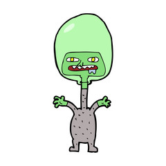 cartoon space alien