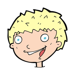 cartoon laughing boy